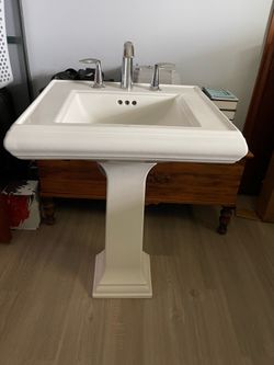 Kohler pedestal sink and faucet