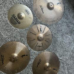 Zildjian i cymbals + Meinl & Sabian with cymbal bag