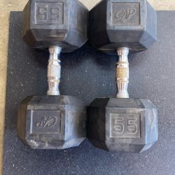 Pair Of 55lb Dumbbells $110