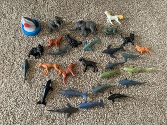 Like NEW Set Of Animals And Sea Creatures (all For $3)