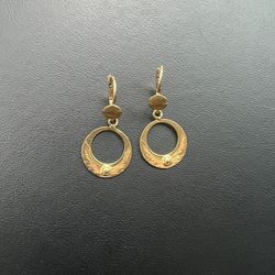 Earring Real gold 18k
