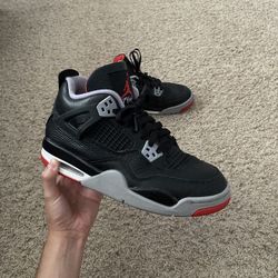 Jordan 4 Bred Size 6Y/7.5 Women