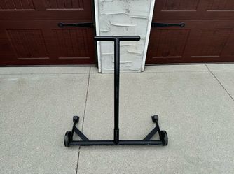 deadlift lift bar jack with wheels ( custom built)
