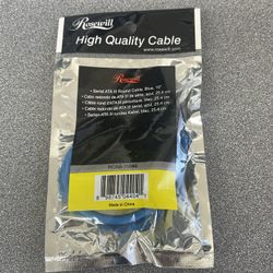 Rosewill Serial ATA III Round Cable, Blue, 10", Straight - RCAB-11044