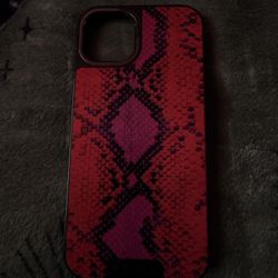 iPhone 13 red snake Skin Phone Cover 