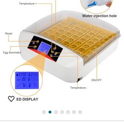 56 Egg Incubators for Hatching Eggs, Chicken Egg Incubator with Automatic Egg Turning and Temperature Control, Egg Hatcher Incubator with Egg Candler 