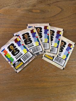 Panini FIFA World Cup 2026 Lionel Messi Sticker Pack Lot 5 Packs 35 Cards