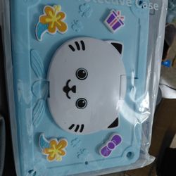 Cat ipad, ten point two blue protective tablet case