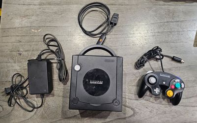 $100 - Pre-Owned Nintendo Gamecube System Console - Jet Black with HDMI Adapter
