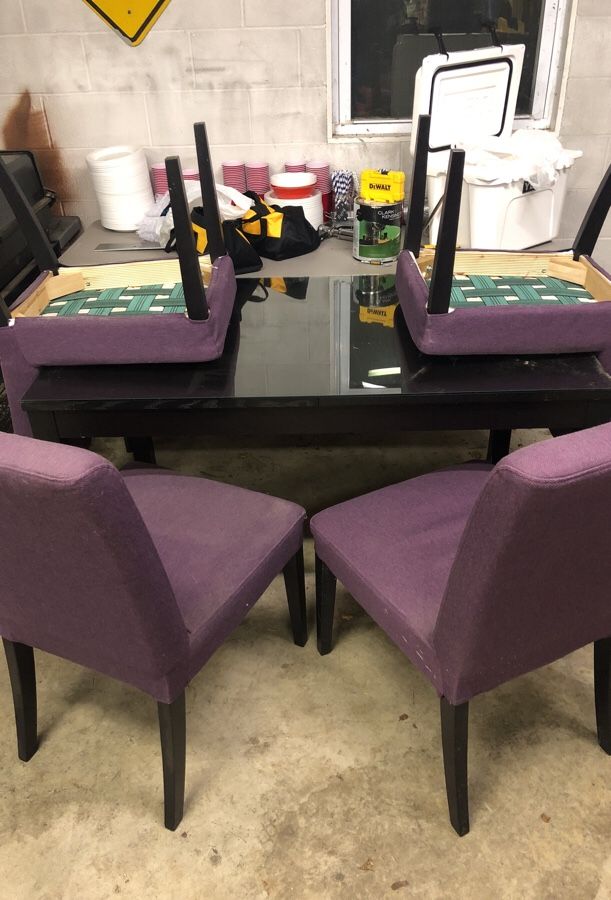 Gorgeous Glass topped Kitchen Table