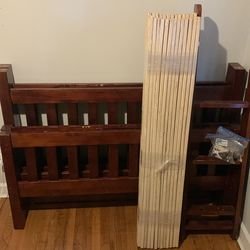 Full size bunk bed frame, solid wood