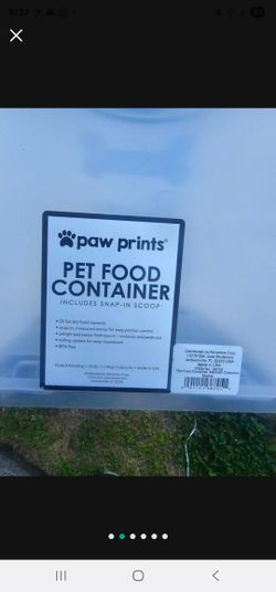 Pet Food Container With Small Wheels