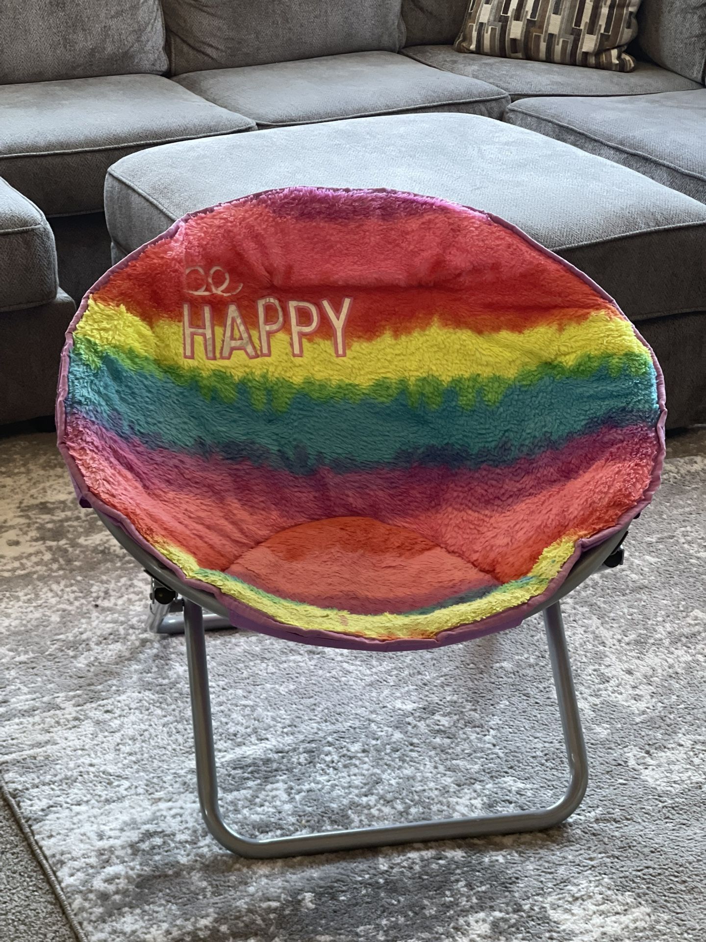 Large Folding Saucer Chair