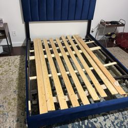 Blue Bed Frame 