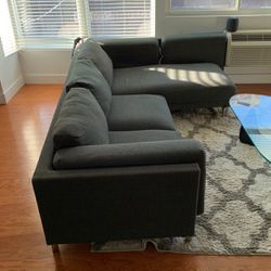 IKEA Nockeby Sectional Couch Grey  Sofa