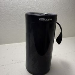 2Boom BT226 Portable Bluetooth Speaker Black with Carrying Strap