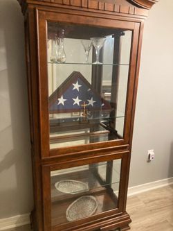 Woden Display cabinet