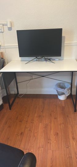 Desk and Lazyboy Office Chair