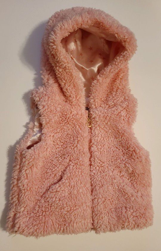 Urban Republic pink faux fur vest