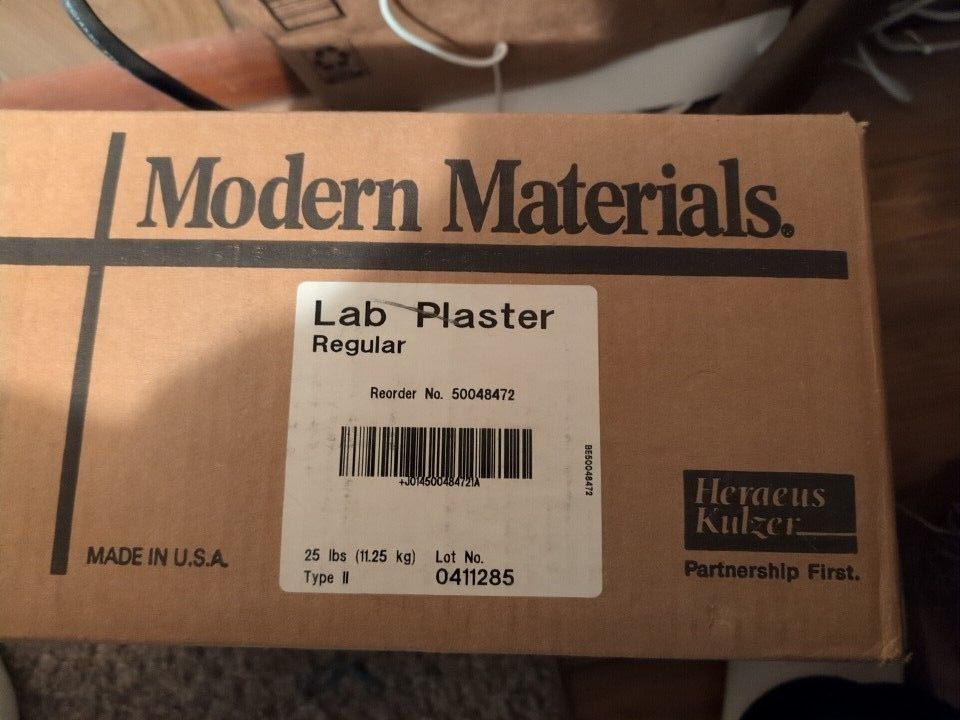 Lab Plaster Modern Materials 25 Lbs Box
