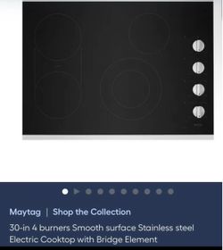 Maytag MEC8830HS01 30-inch Electric Cooktop 4 Burners Stainless Steel New