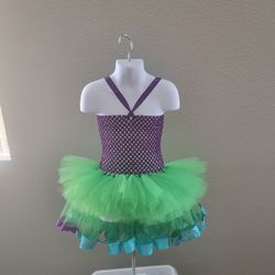 High Low Purple To Blue Tutu Dress Size For 4-6 Year Olds