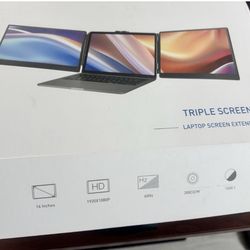 SIAVIALA S2 Triple Laptop Screen Extender 14” 1080P FHD Portable Monitor USB-C
