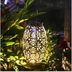 1 piece Solar Lantern Lights for Hanging or Table Outdoor Solar Light for Patio Courtyard Garden 