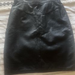 Leather Skirt 