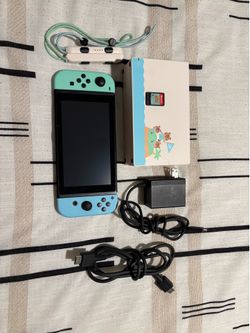 Like New Nintendo Switch Animal Crossing Edition with Video Game
