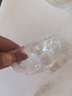 Antique glass dish