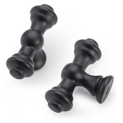 20 Pcs Matte Black Single Hole Cabinet knobs handles and Pulls
 #24A291659