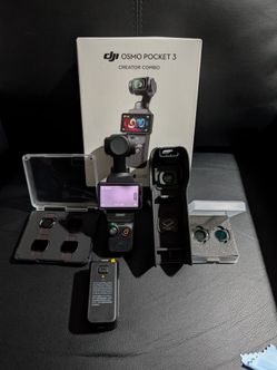 Dji pocket 3 creator combo with ND filters