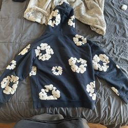 Denim Tears Navy Blue Hoodie Size M