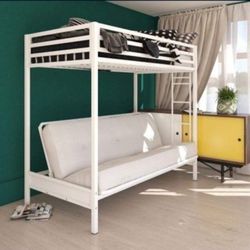 Hardly  Used Twin Over Full Bunkbed Futon 