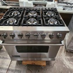 Viking 36” Dual Fuel Stainless Steel Range