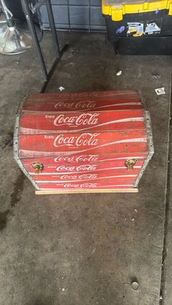 Coca-Cola Wooden Trunk Storage Chest