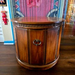 MCM Drexel Drum Side Table 21.5"×27"