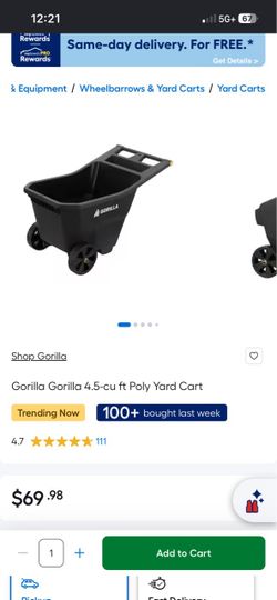 Gorilla lawn cart