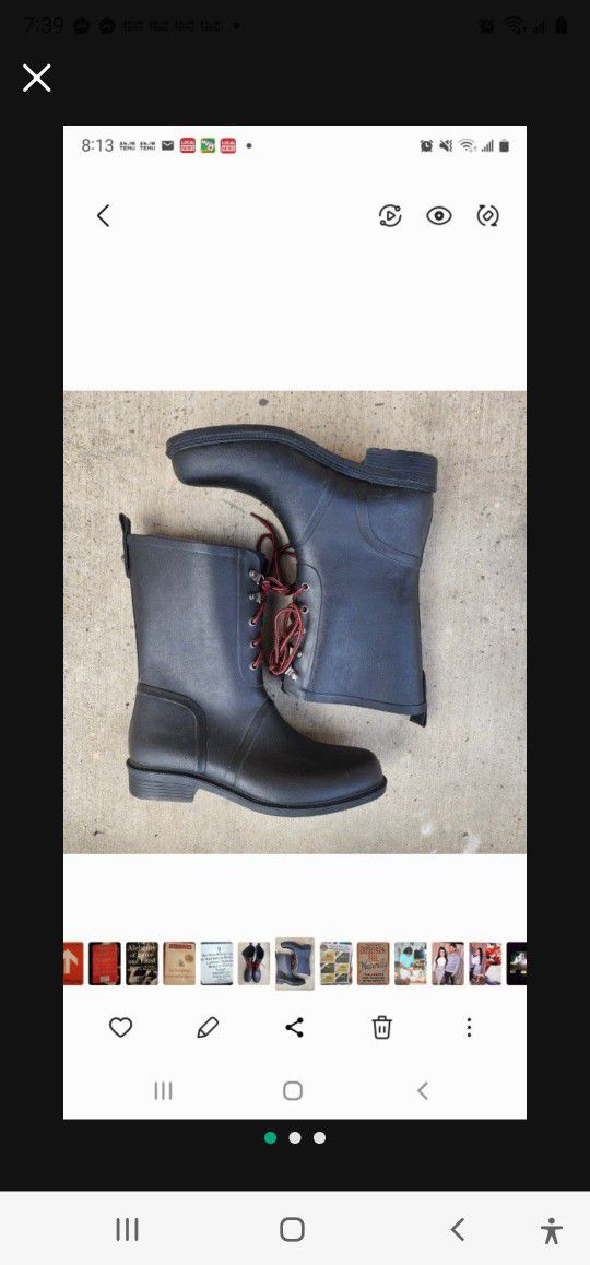 Rain Boots, Women 9, See 2 Pics
