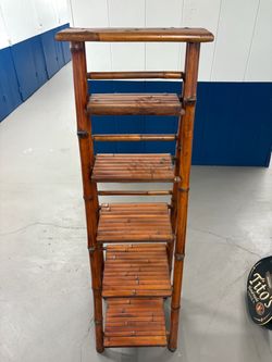 Bamboo 5-Tier Display Shelf / Plant Stand
