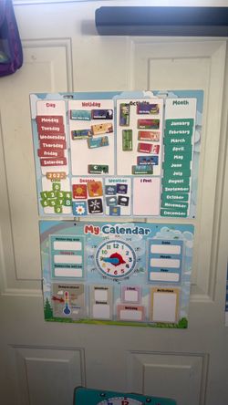 Morning time calendar and weather