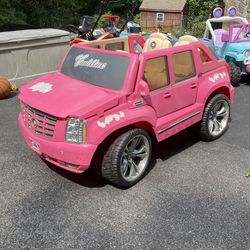 Power Wheels Barbie Cadillac Escalade Ride-On Vehicle, Pink