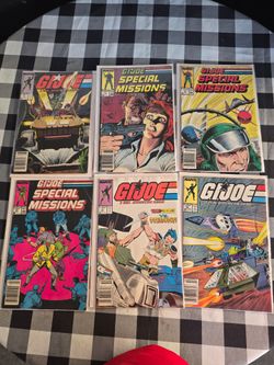 6 vintage marvel Comics Gijoe