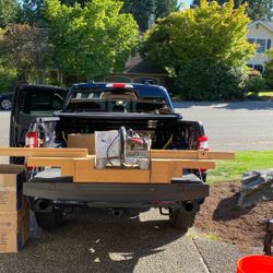 Craftsman 10” Miter Saw And Custom Table Top Cutting Bench 
