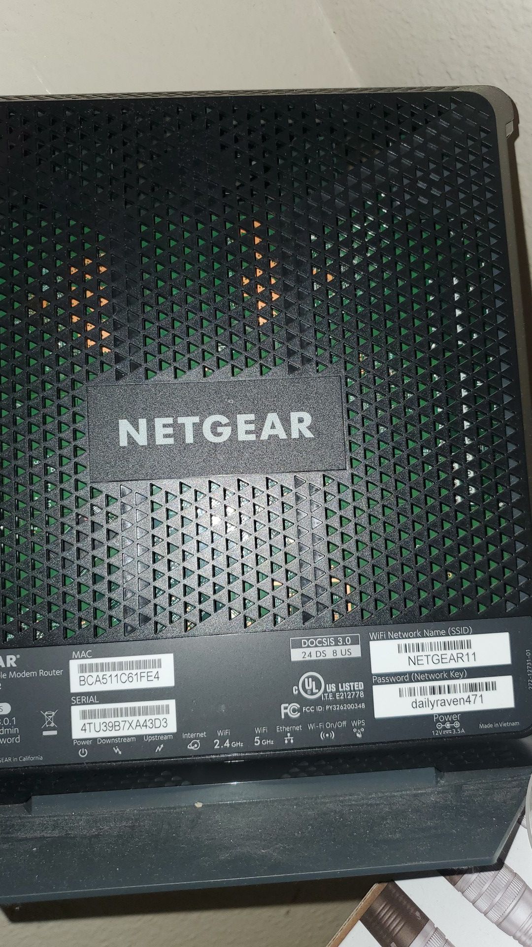 Netgear modem router C700v2 $150