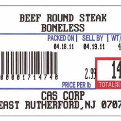 CAS Printer Labels 58x40mm