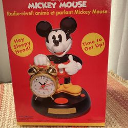 Mickey Animated Talking Alarm Clock 