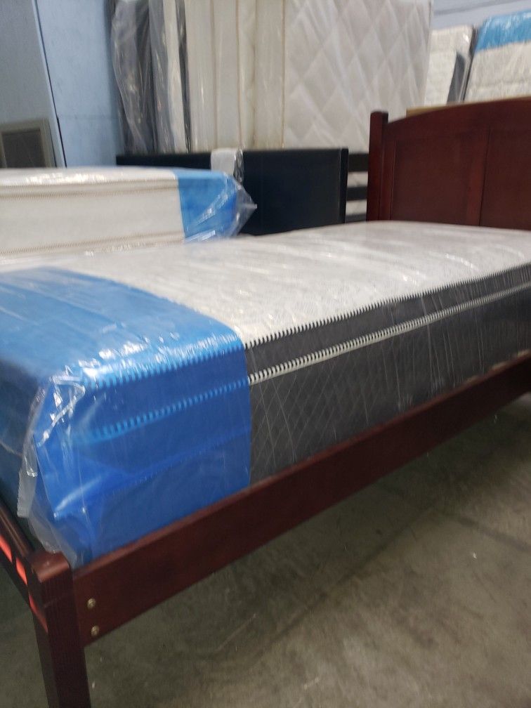 Twin Bed With A Foam Encase Mattress $375