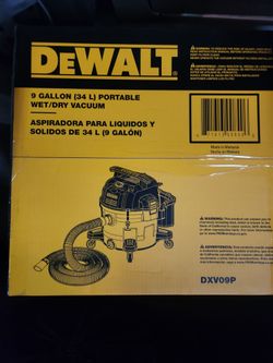 DEWALT DXV09P 9-Gallon Portable Wet/Dry Vacuum